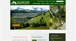 Desktop Screenshot of ecoscapeltd.com